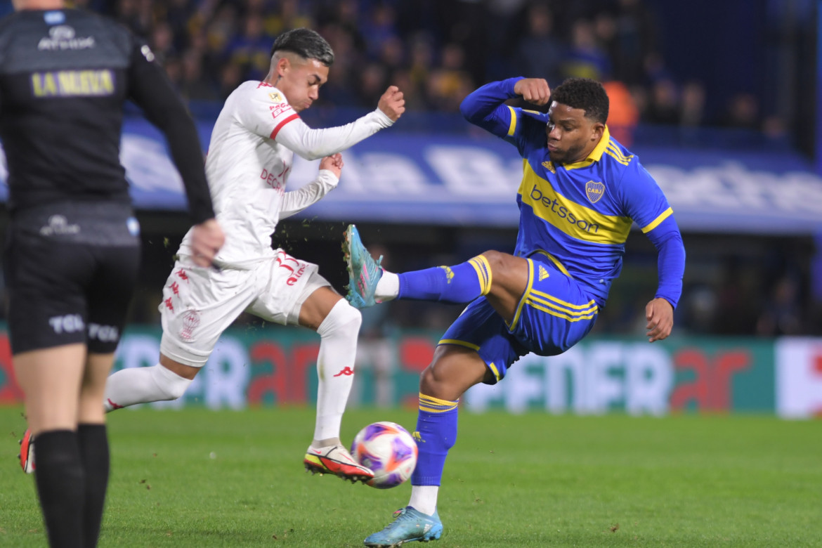 Liga Profesional, Boca vs. Huracan. Foto: Telam.