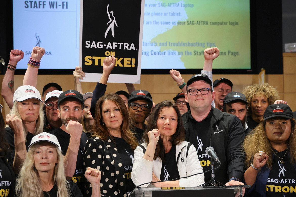 Conferencia de prensa de SAG-AFTRA . Foto: Reuters