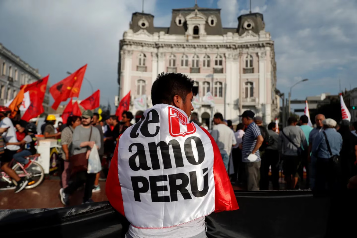 Protestas en Perú. Foto: EFE