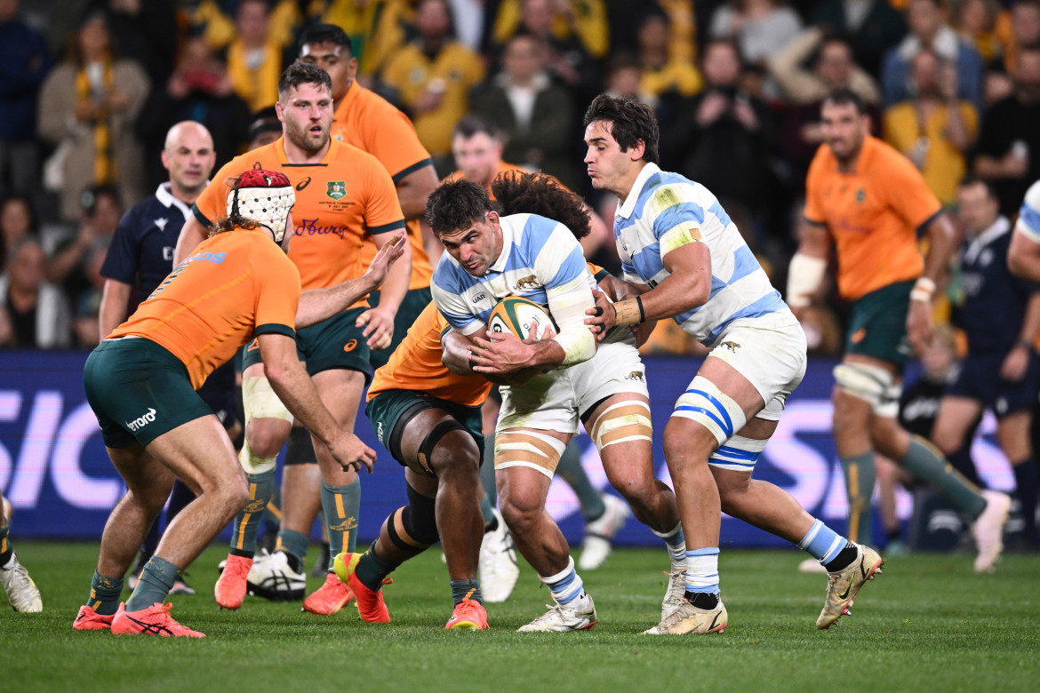 Triunfo de Los Pumas ante Australia por el Rugby Championship. Foto: EFE