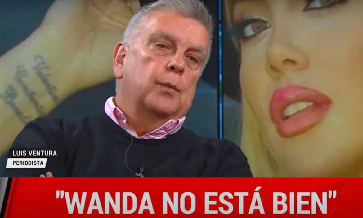 Luis Ventura habló sobre la salud de Wanda Nara. Foto: captura A24.