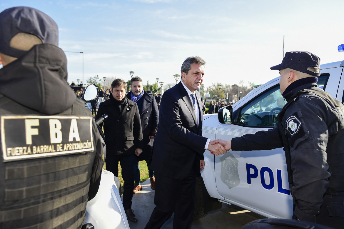 Sergio Massa en Merlo. Foto: Télam