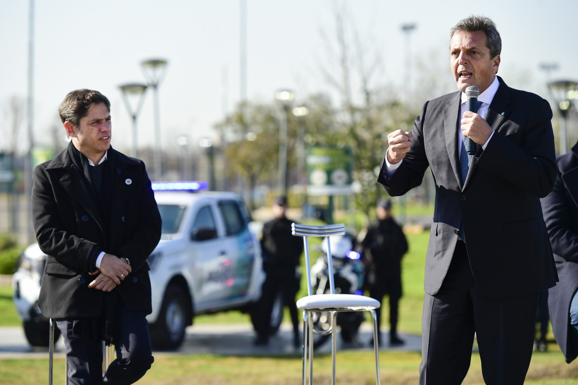 Sergio Massa en Merlo. Foto: Télam