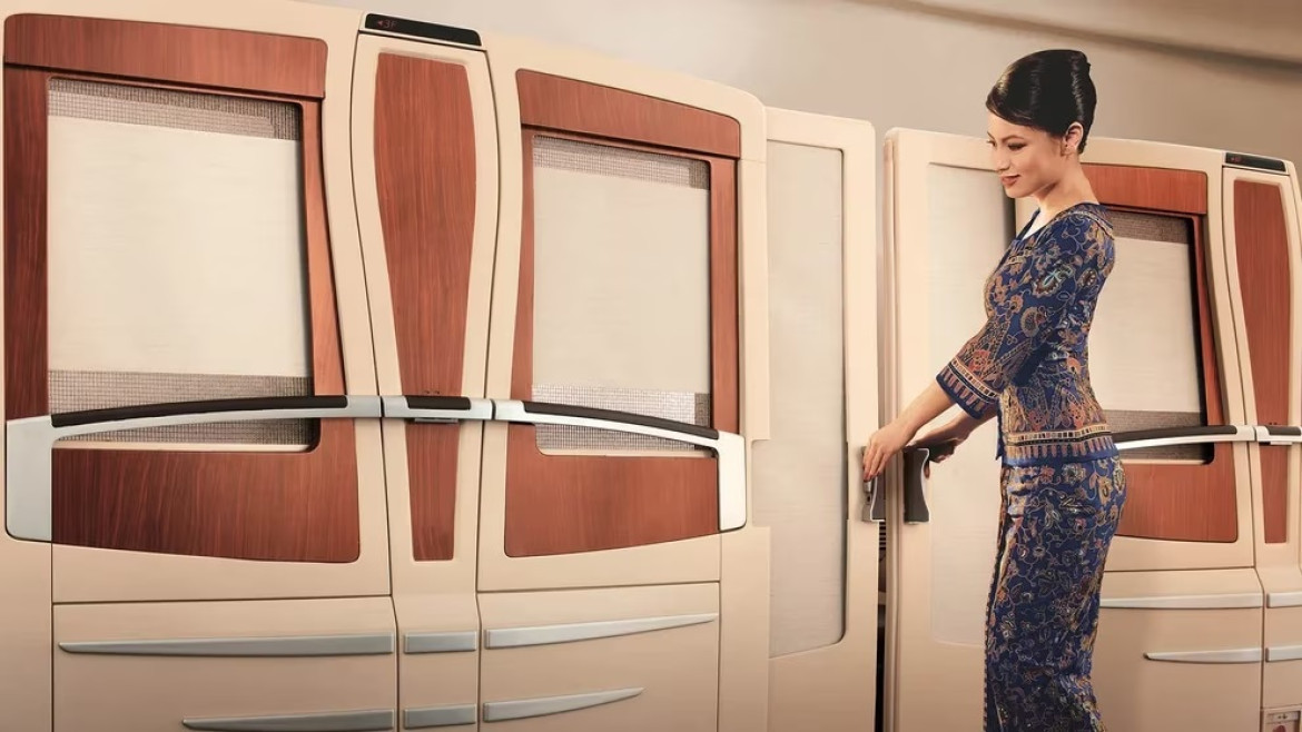 Así es la primera clase de Singapore Airlines. Foto: Singapore Airlines.