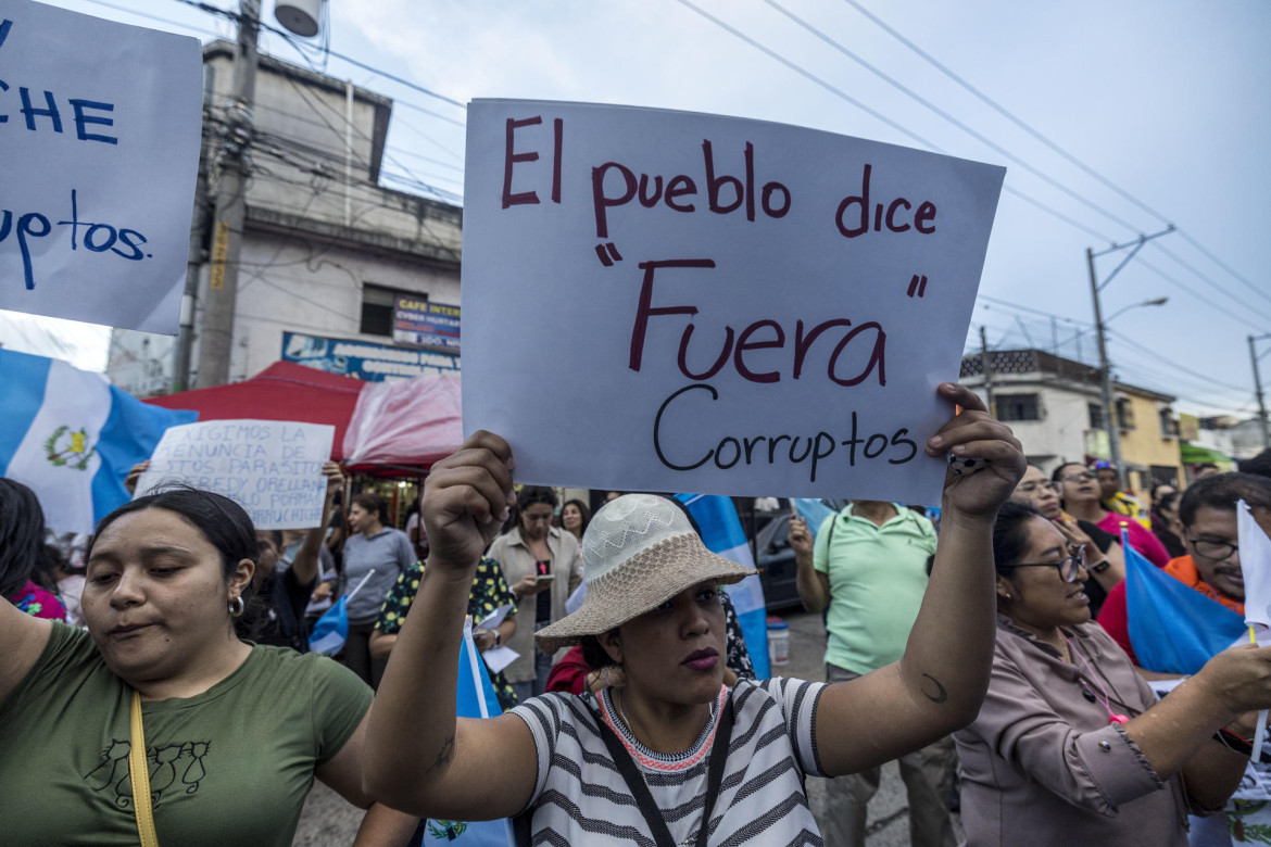 Manifestaciones en Guatemala tras elecciones. Foto: EFE