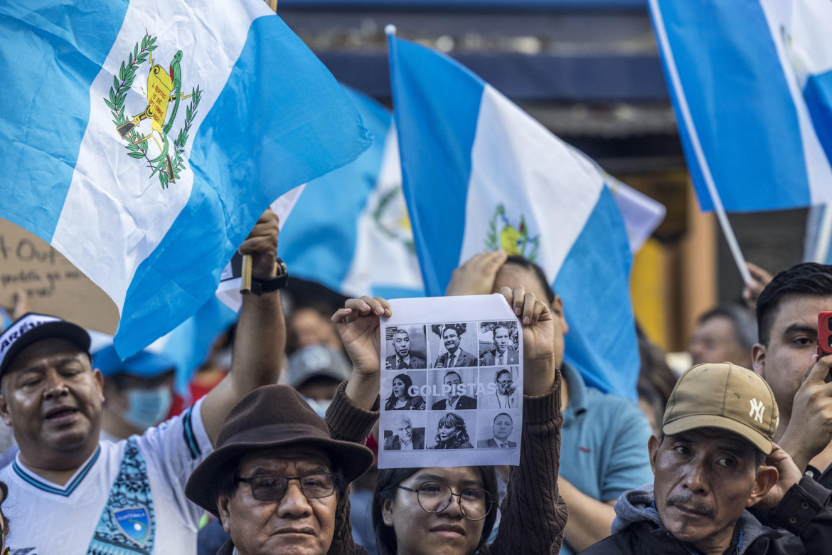 Manifestaciones en Guatemala tras elecciones. Foto: EFE