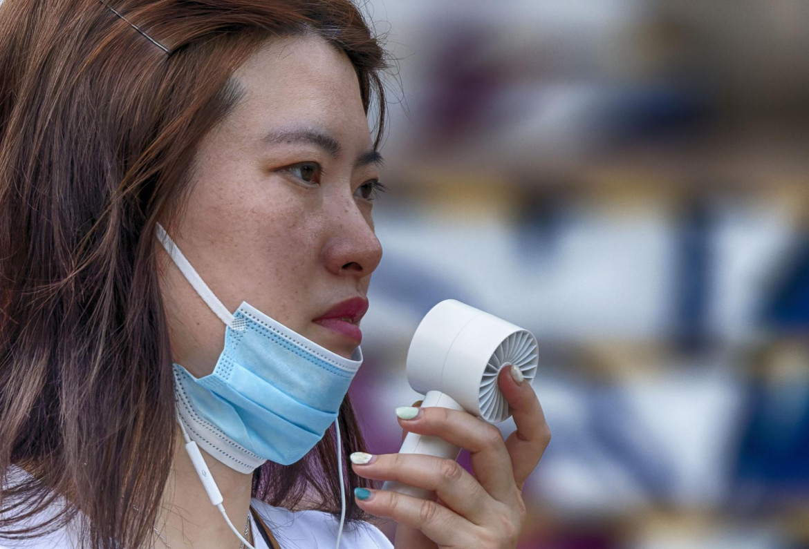 Ola de calor en Jiangsu, China. Foto EFE.