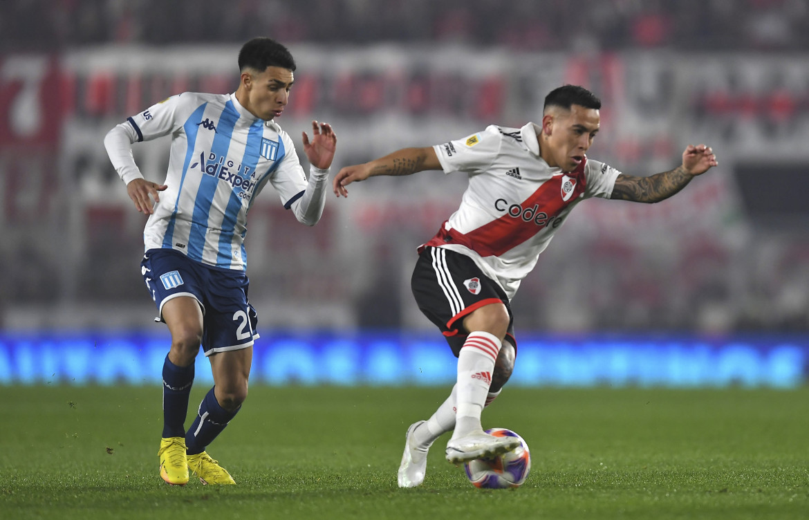 Esequiel Barco; River Plate vs. Racing Club. Foto: Télam.