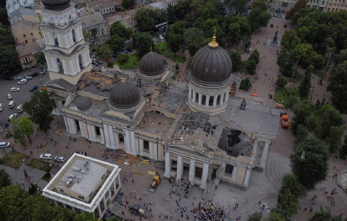 Bombardeo a la ciudad ucraniana de Odesa. Foto: Reuters