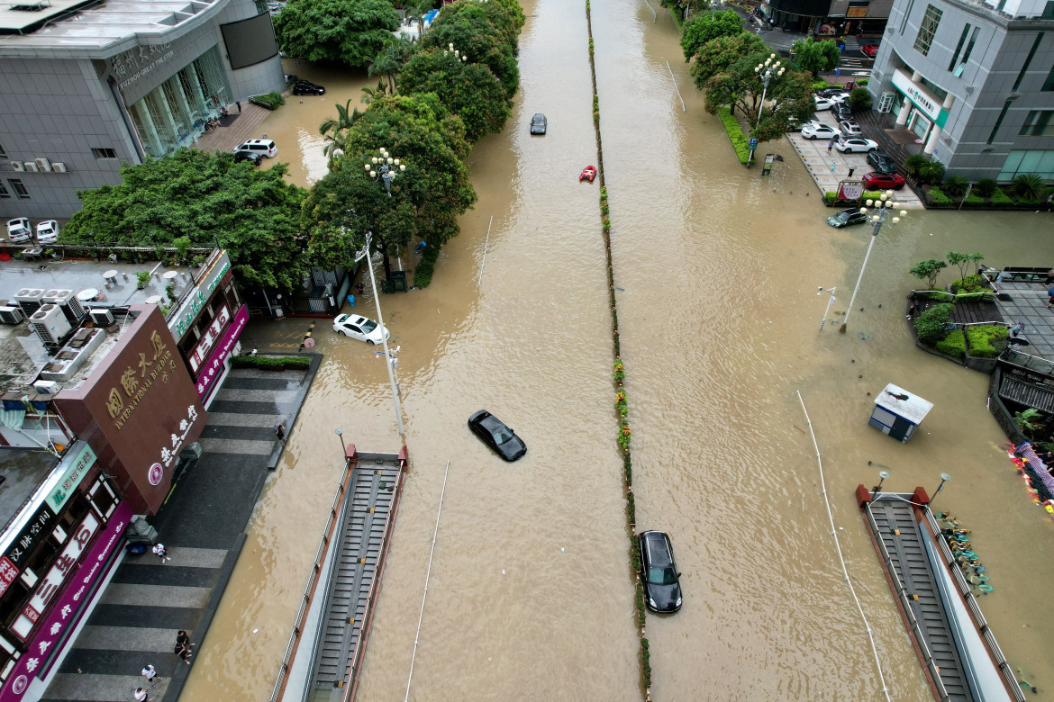 Tifón en China. Foto: Reuters.