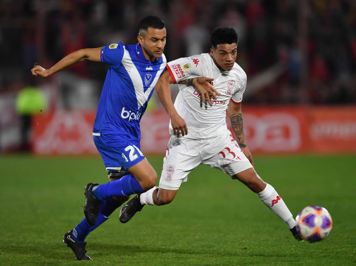 Huracán le ganó por la mínima a Vélez Sarsfield en Parque Patricios. Foto: Télam.