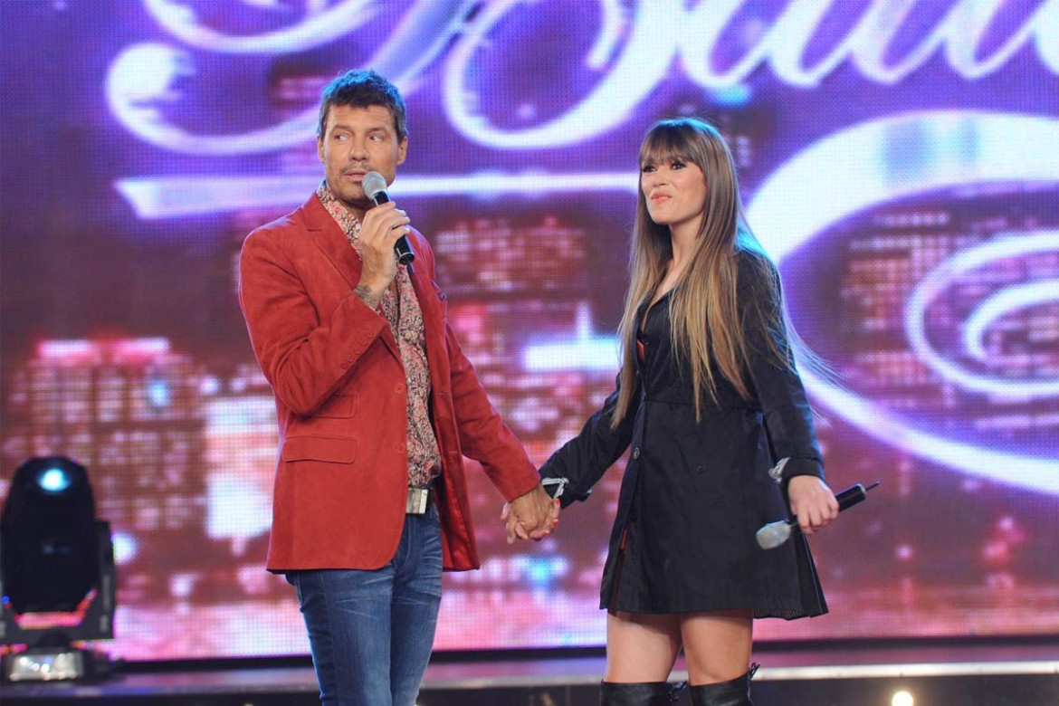 Coki Ramírez y Marcelo Tinelli. Foto, Twitter: @prettymesslu