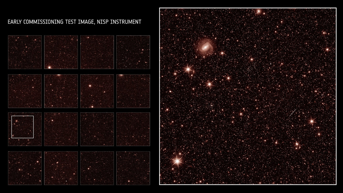 Primeras imágenes de prueba de la Misión Euclid. Foto: ESA.