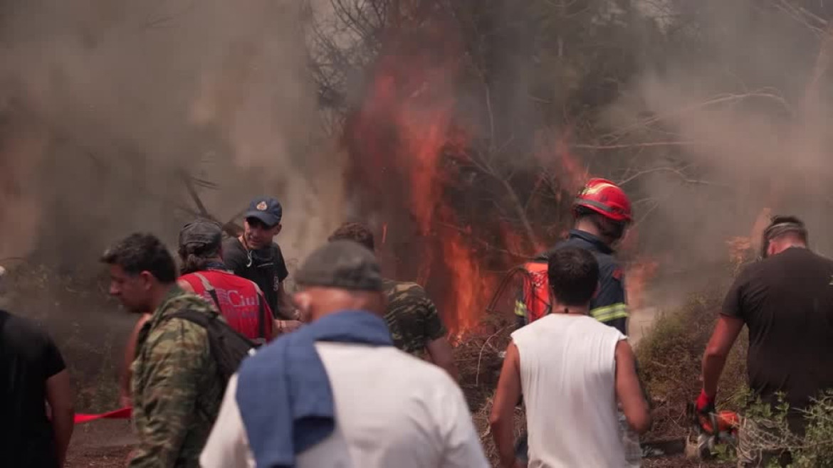 Incendios en Grecia. Foto: Reuters.