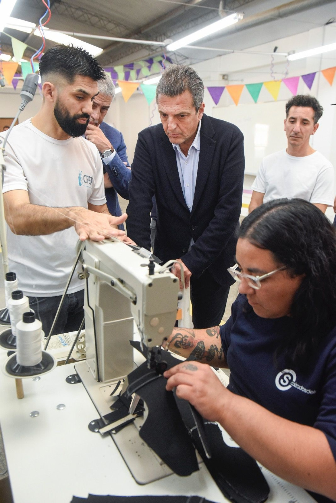 Sergio Massa en Avellaneda. Foto: ministerio de Economía.