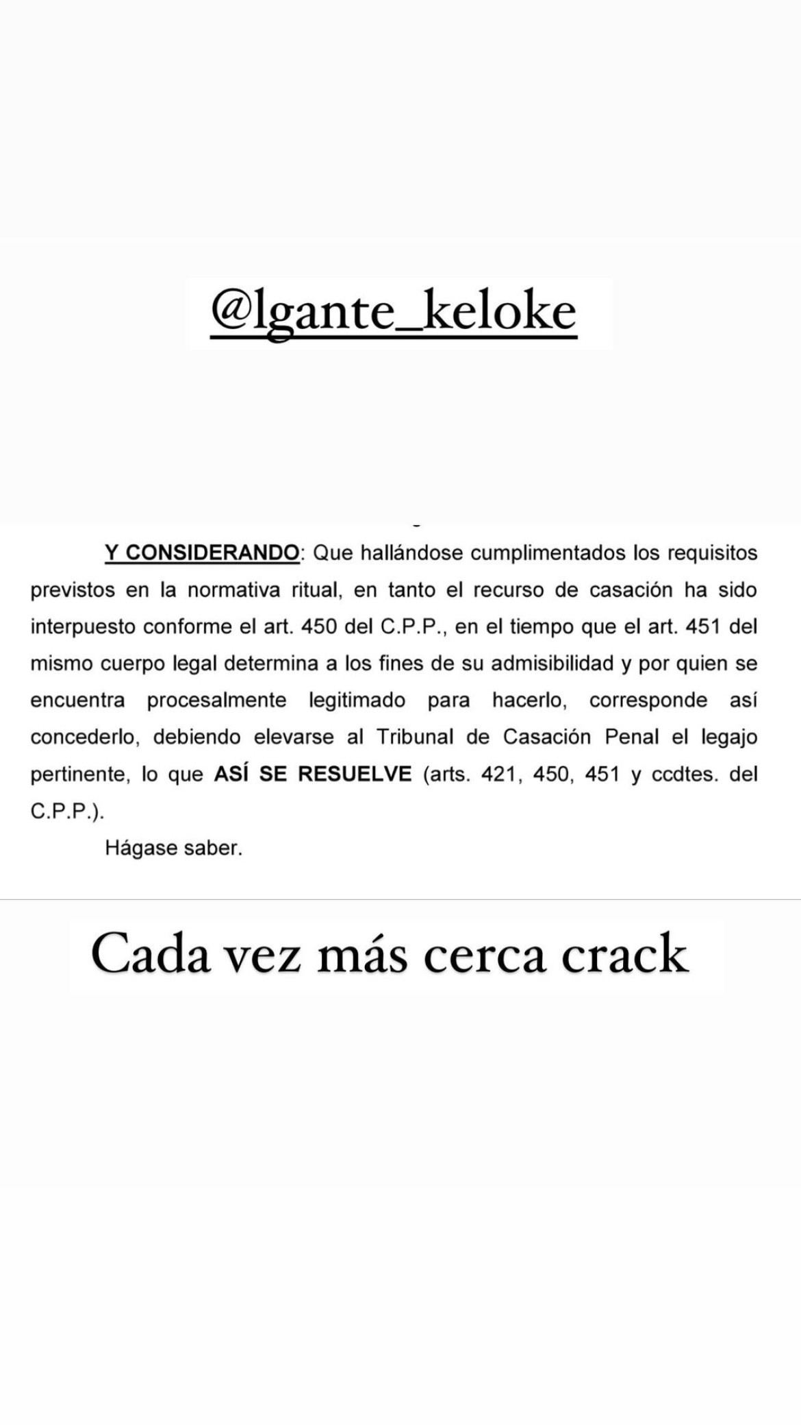 La historia del abogado de L-Gante. Foto: Captura de pantalla.