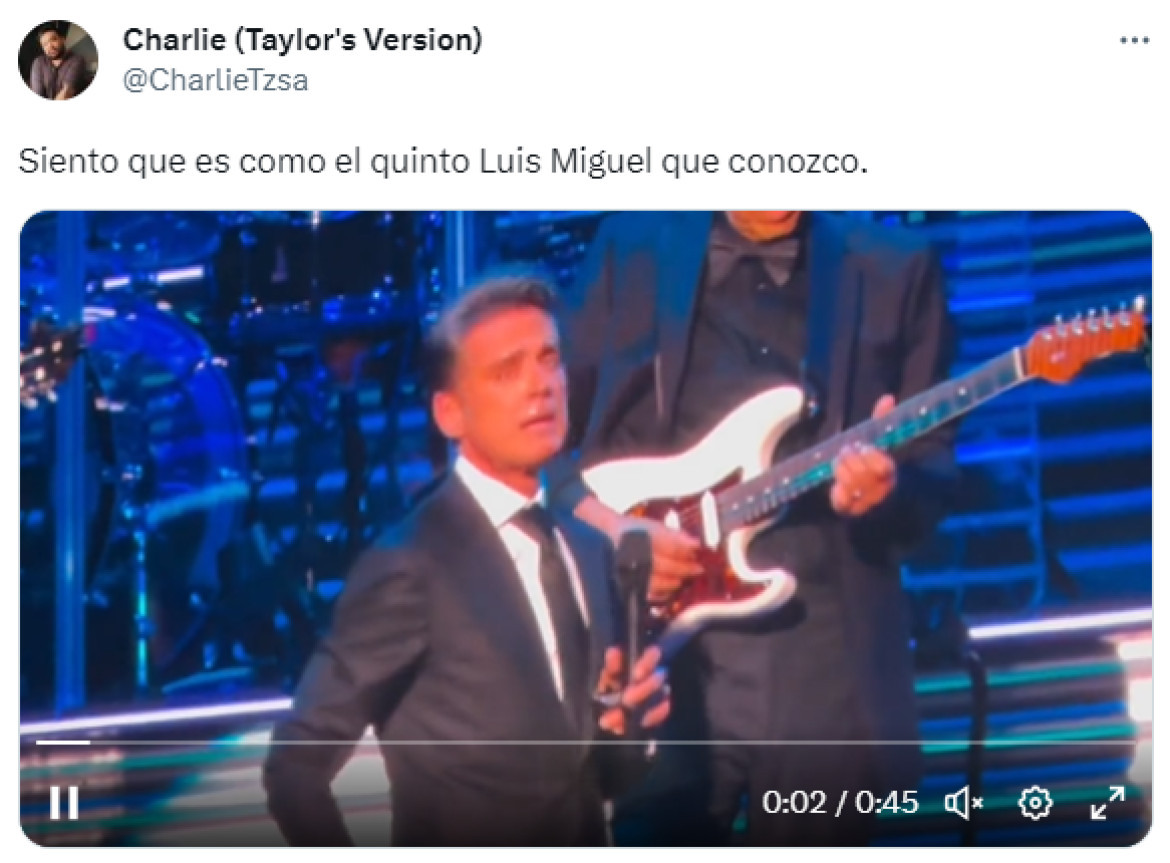 Comentarios de Twitter sobre la apariencia de Luis Miguel. Foto: Twitter.