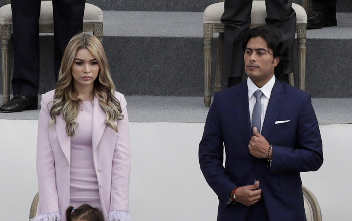 Nicolás Petro junto a su ex esposa. Foto: EFE.