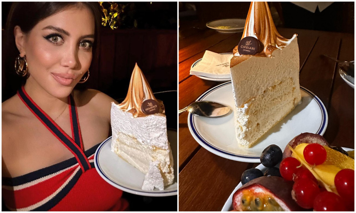 El carísimo postre que comió Wanda Nara. Foto: Instagram.