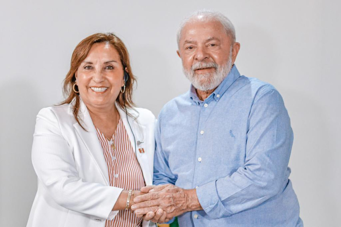 Lula da Silva y Dina Boluarte. Foto: Twitter @Lula.