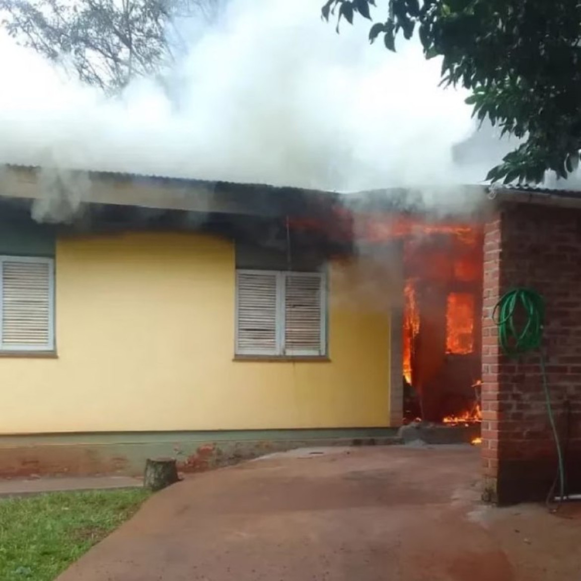 Incendio en Misiones. Foto: NA.