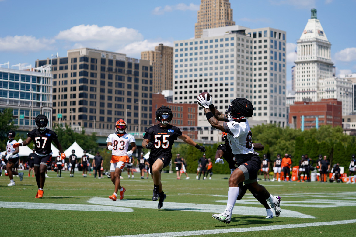 Cincinnati Bengals en el campo de entrenamiento. Foto: Reuters