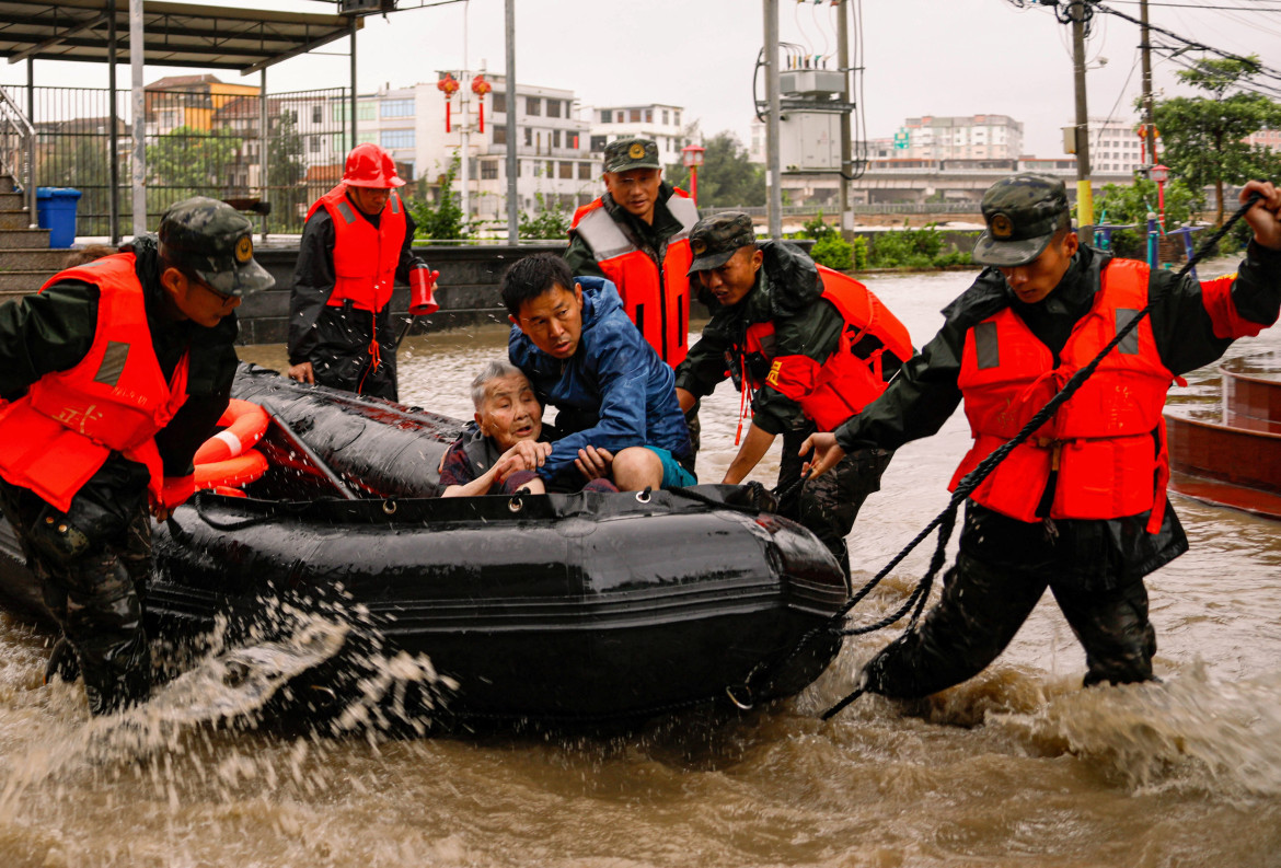 Tifón en China. Foto: Reuters.