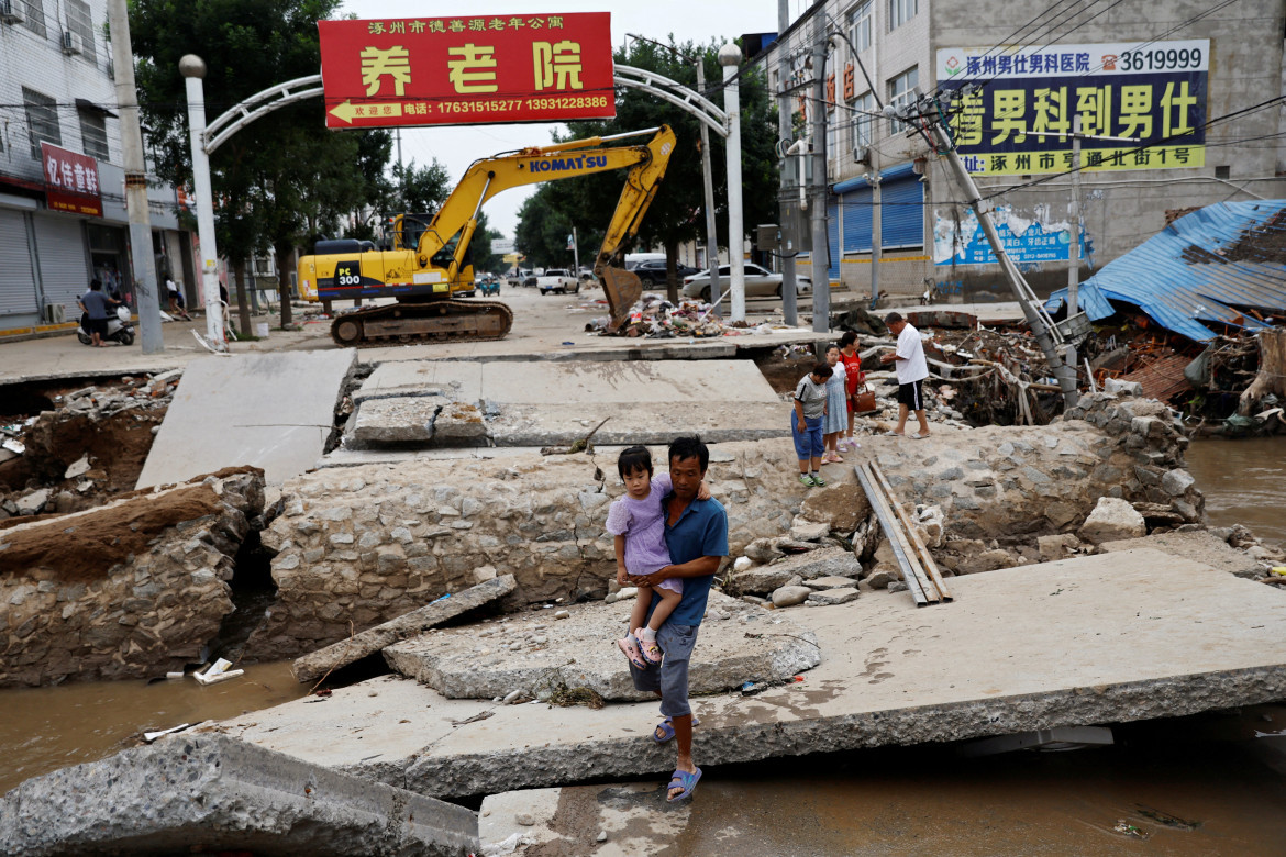 Tifón en China. Foto: Reuters.