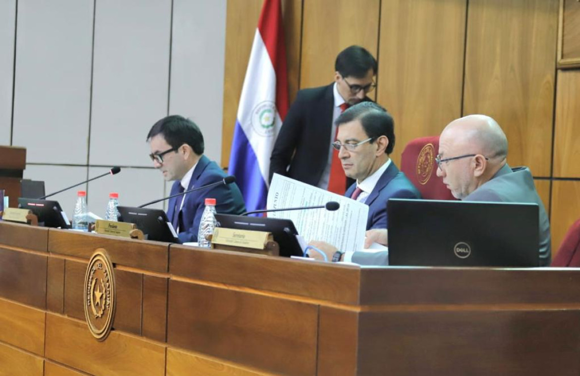 Votación en el Senado paraguayo. Foto: senado.gov.py