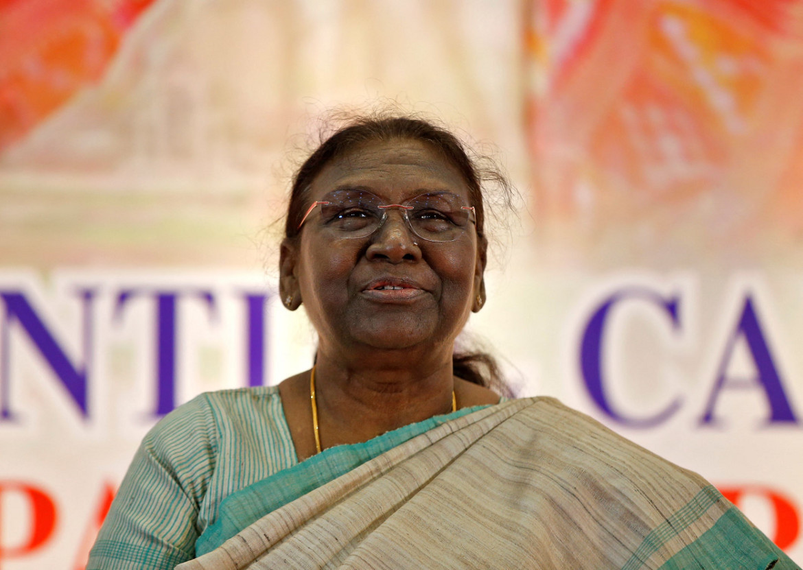 Droupadi Murmu, presidenta de la India . Foto: Reuters