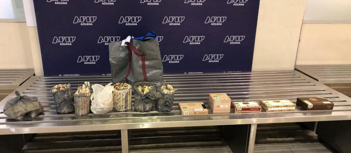 Operativo policial de Aduana en Ezeiza. Foto: prensa