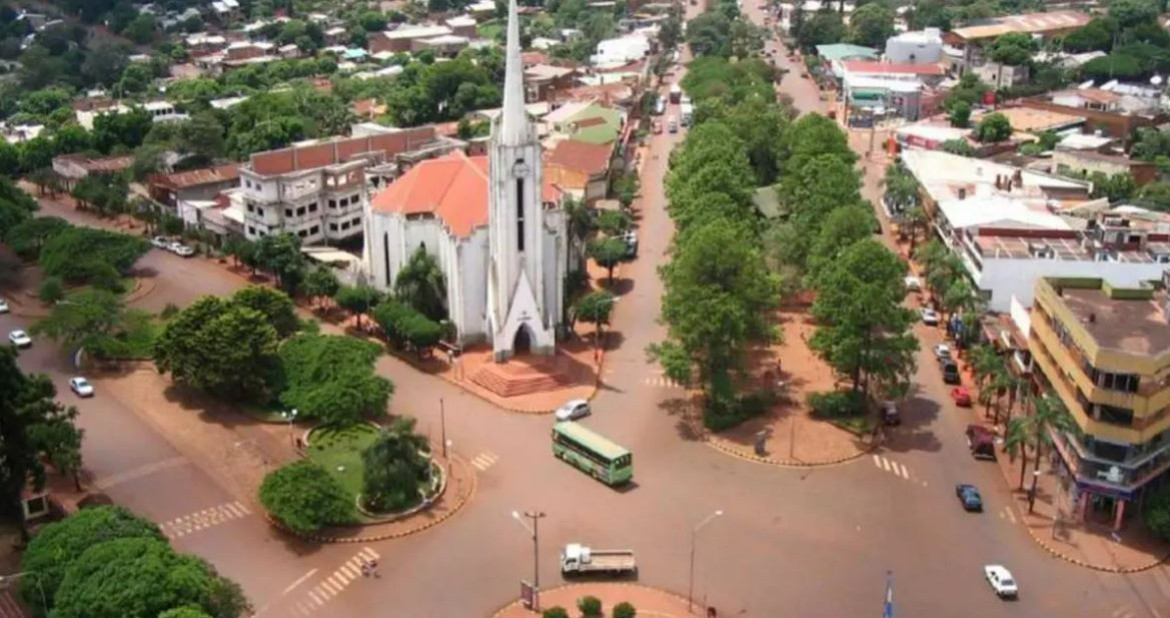 La ciudad de Oberá, Misiones. Foto: Télam.