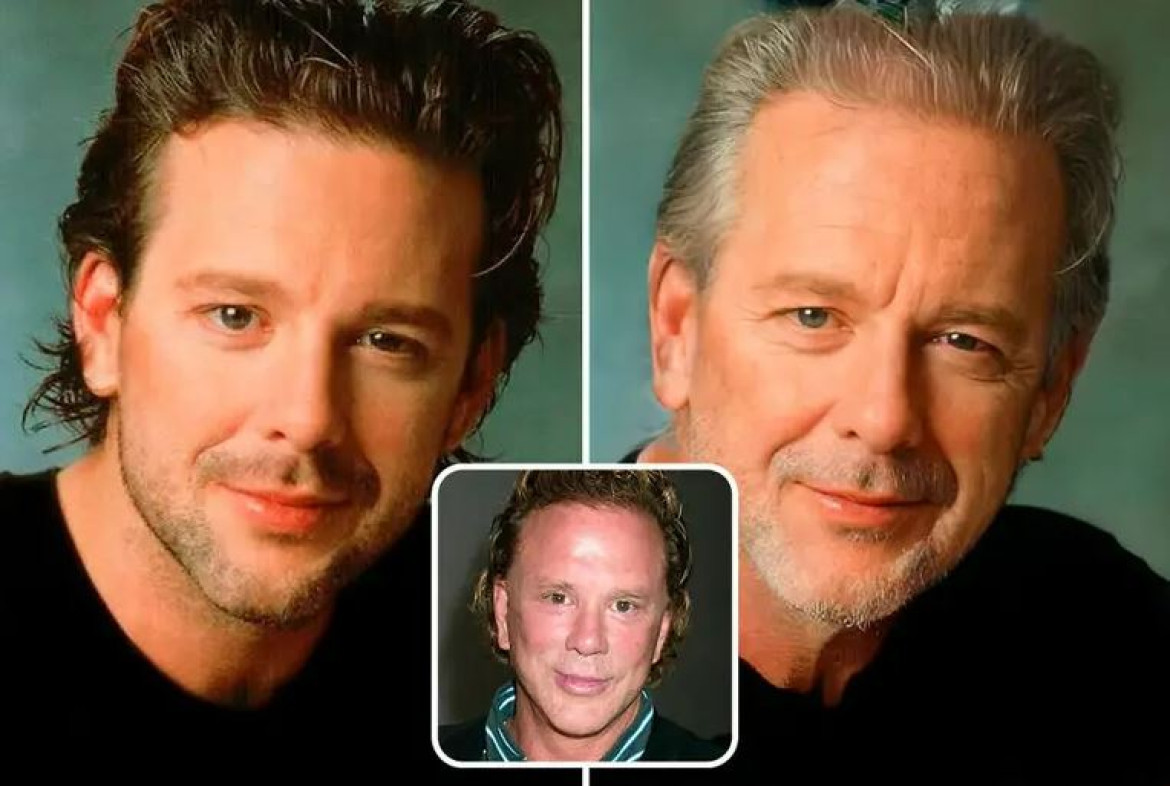 La recreación de Mickey Rourke con Inteligencia Artificial y sin sus cirugías estéticas. Foto: Instagram @hidreley.