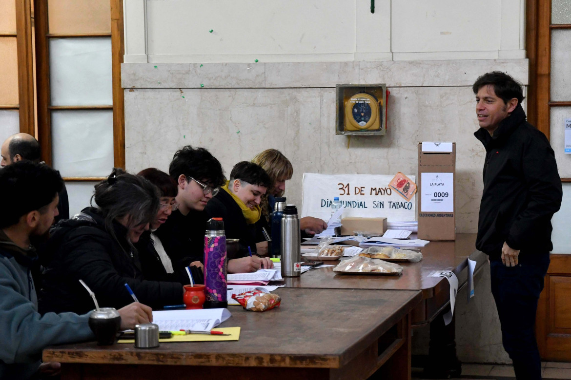 La votación de Axel Kicillof. Foto: Télam.