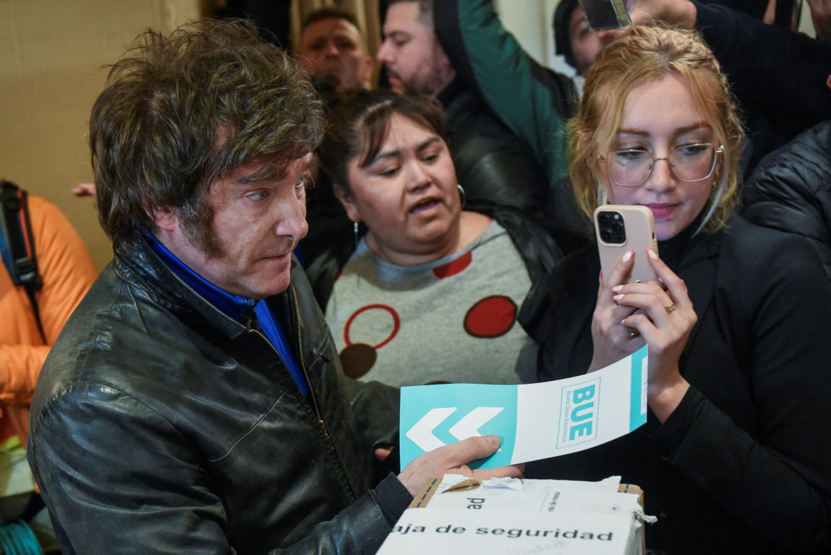 Votó Javier Milei. Foto: Reuters.