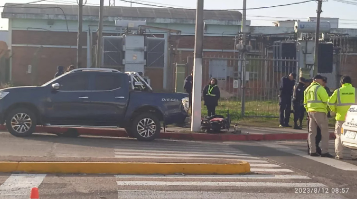 Choque de Christian Cavani, hermano de Edinson, en Uruguay. Foto: laguardia.uy.