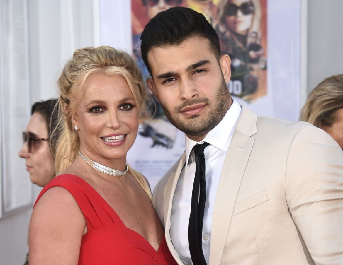 Britney Spears y Sam Asghari. Foto: NA.