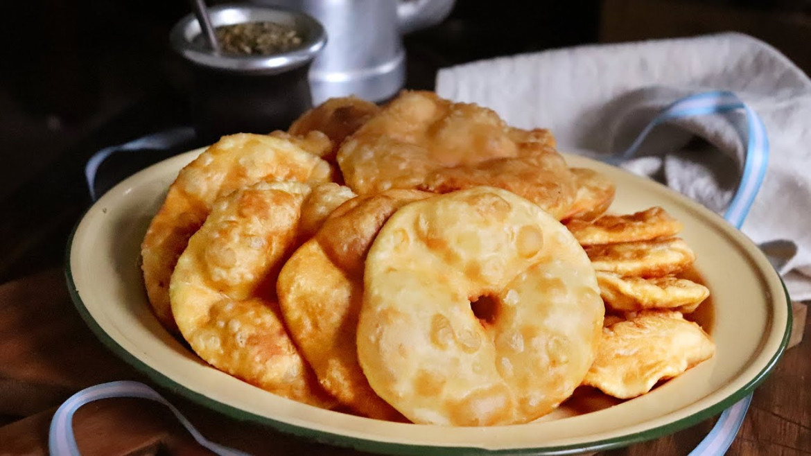 Torta frita, el acompañante ideal del mate para los días de lluvia. Foto: Gentileza El Cordillerano.