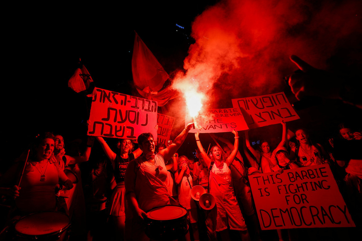 Impactante protesta en Israel. Foto: Reuters