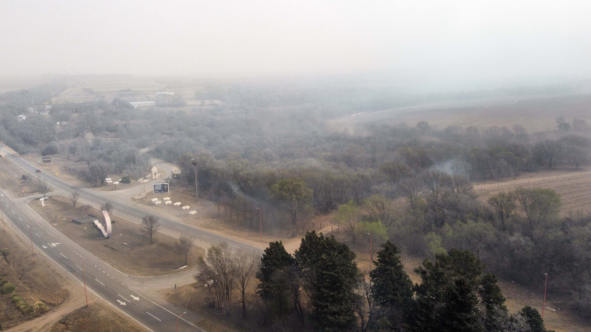 Incendios en San Luis. Foto: Télam.