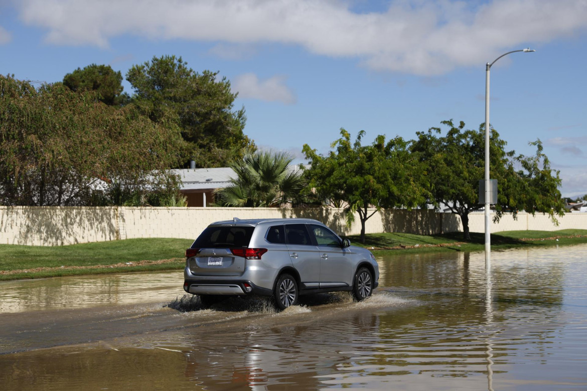 El paso de la tormenta Hilary por California. Foto: EFE