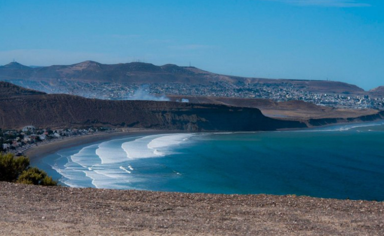 Rada Tilly, la playa Argentina más austral de América. Foto: NA