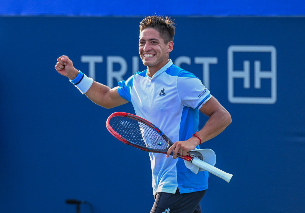 Sebastián Báez en el US Open.