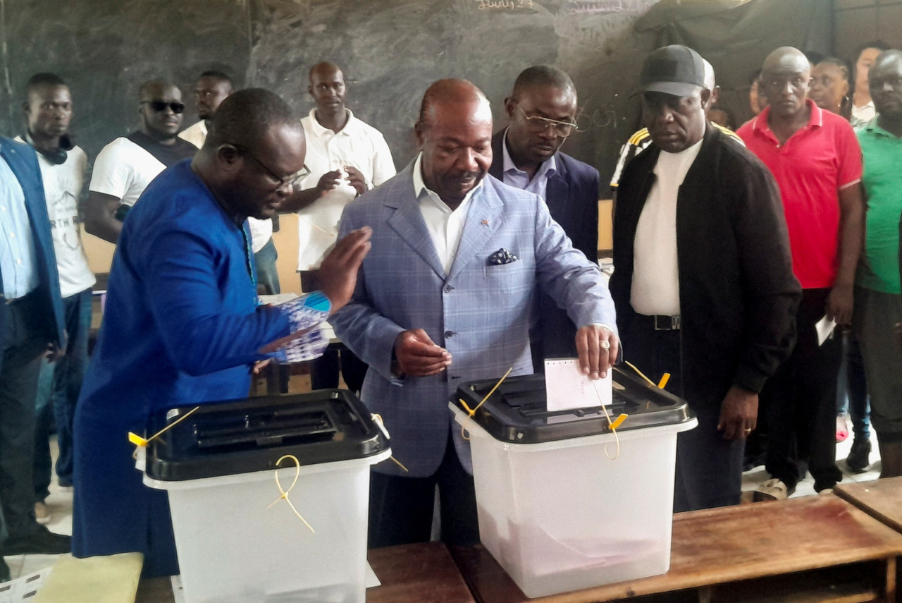 Ali Bongo en las elecciones de Gabón. Foto: Reuters.