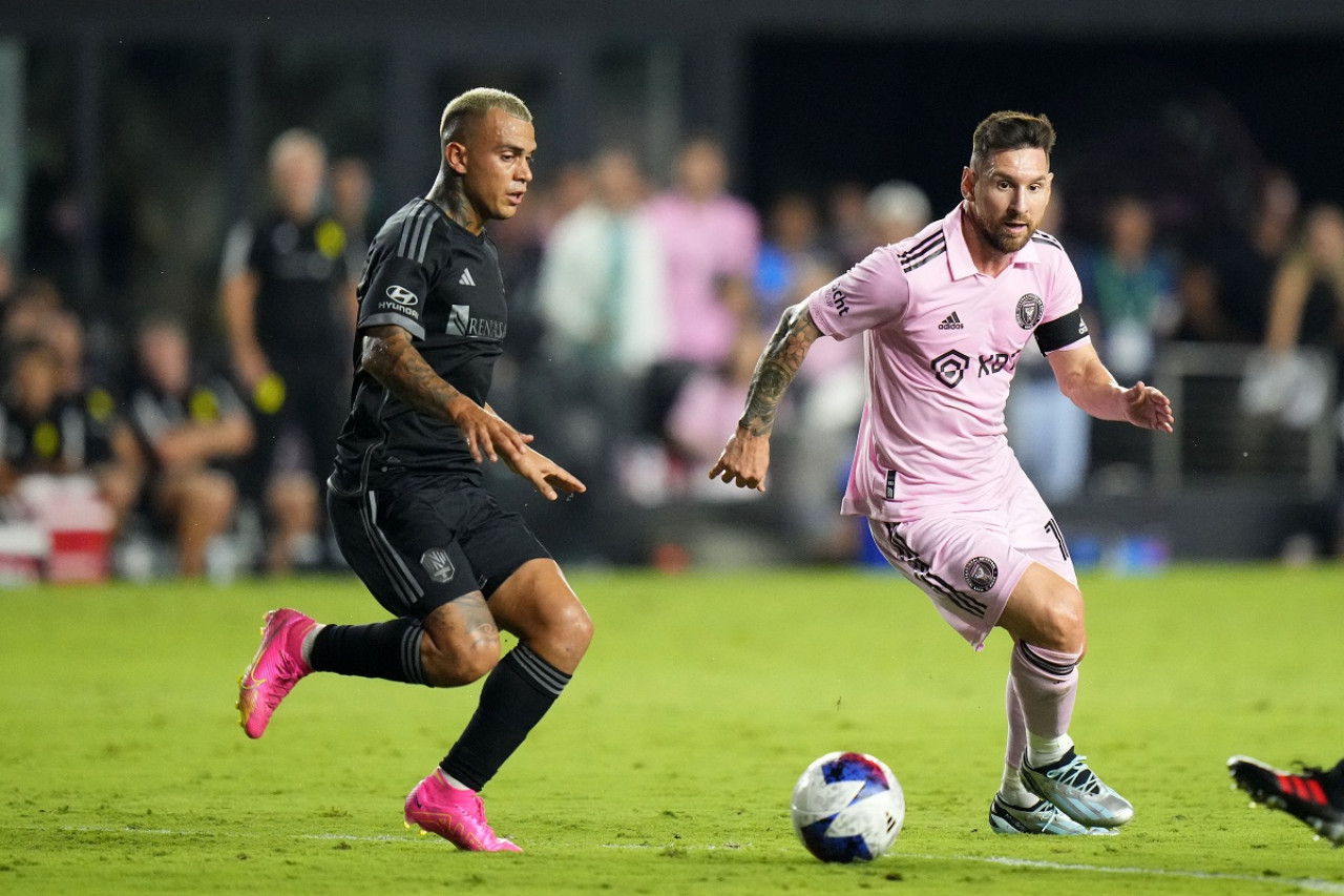 Lionel Messi ante Nashville SC. Foto: Reuters.