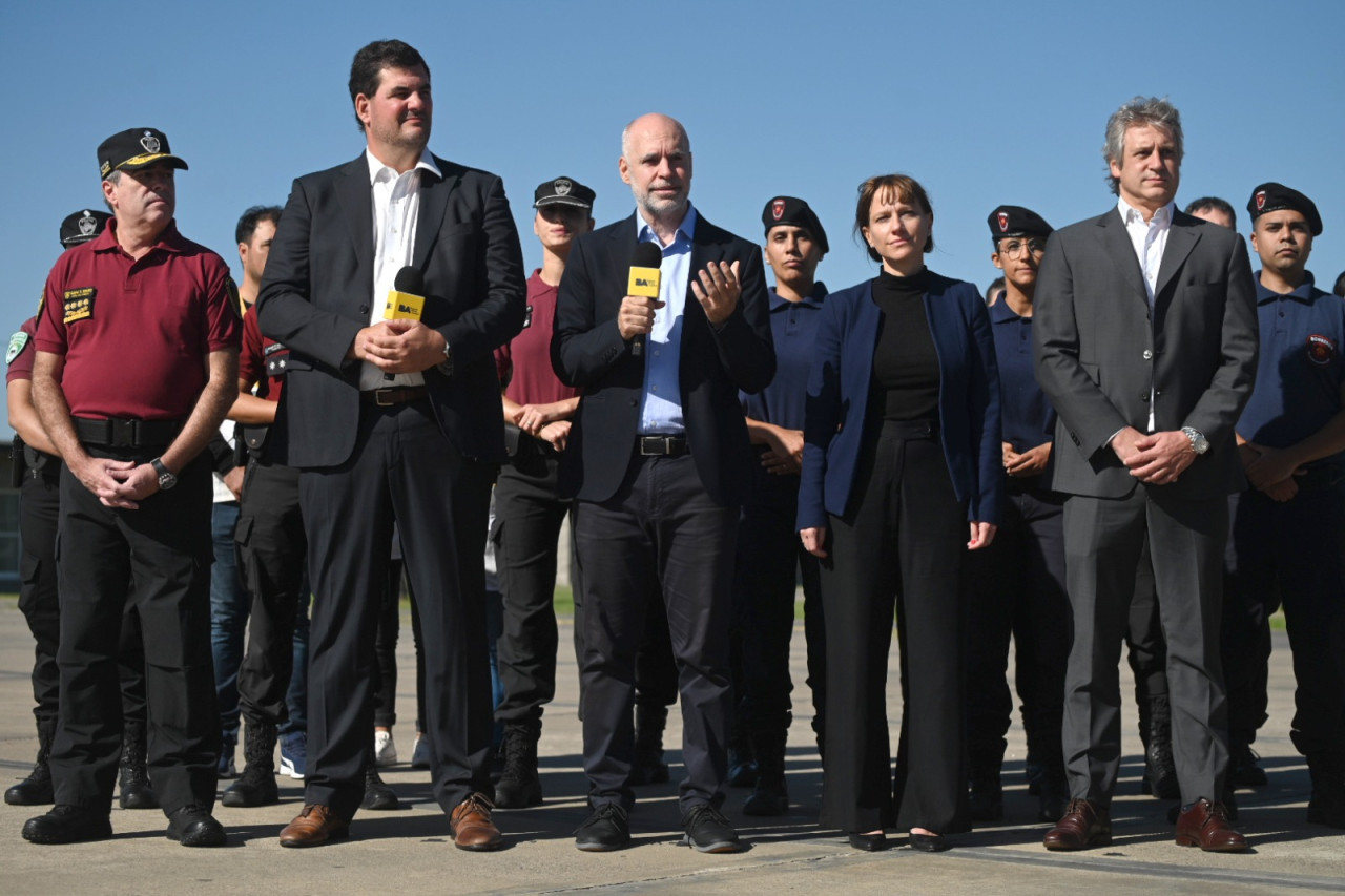 Burzaco junto a Rodríguez Larreta. Foto: NA