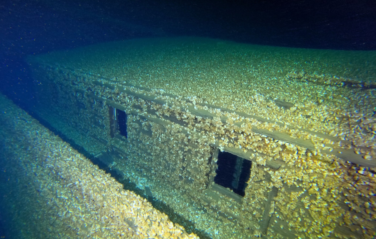 Descubrimiento del barco Trinidad. Foto: Facebook Wisconsin Historical Society.