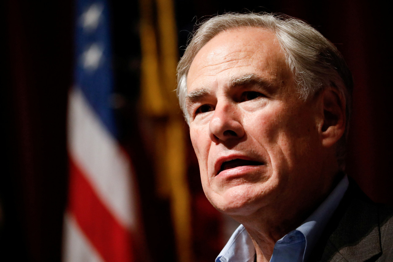 Greg Abbott, gobernador de Texas. Foto: Reuters.