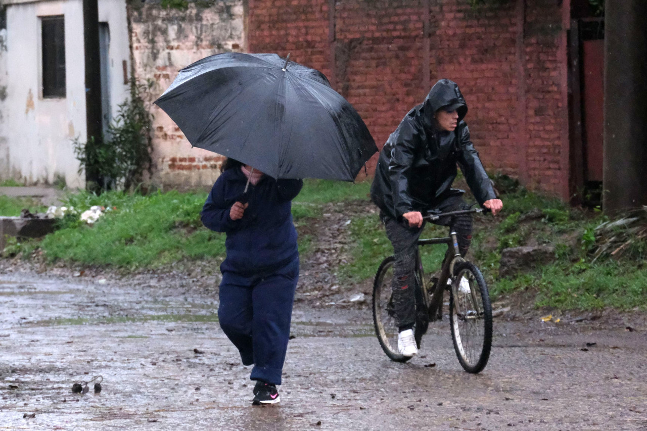 Temporal en Corrientes. Foto: Télam.