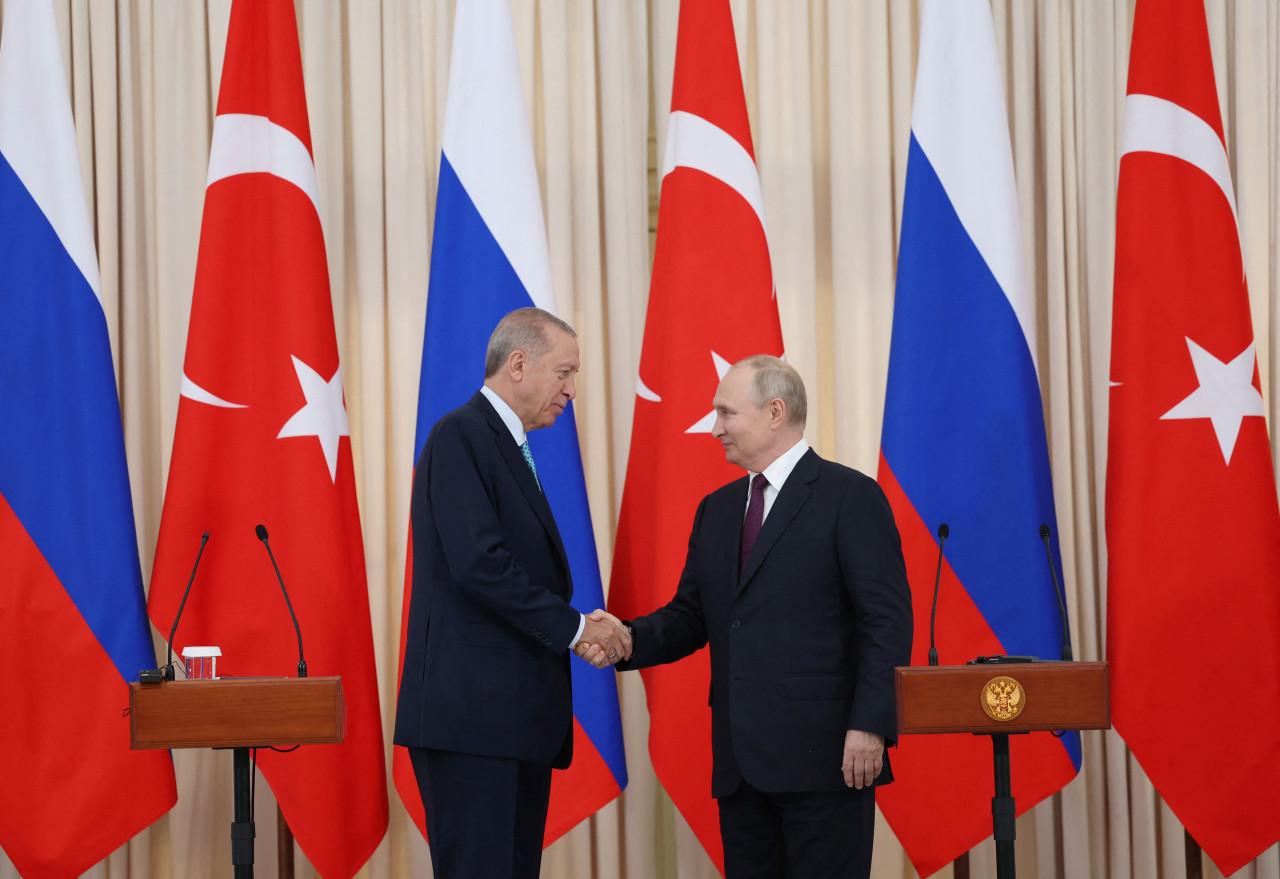 Erdogan y Putin. Foto: Reuters.